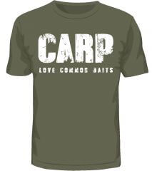 T-Shirt olive CARP LOVE COMMON BAITS