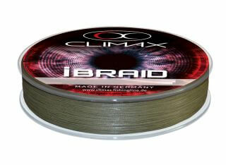 CLIMAX iBRAID 1200m 0,20mm 41lb 19kg olive 8-fach geflochtene Hautpschnur