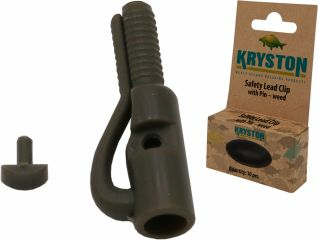KRYSTON Safety Lead Clip / with Pin brown / weed / silt 10pc