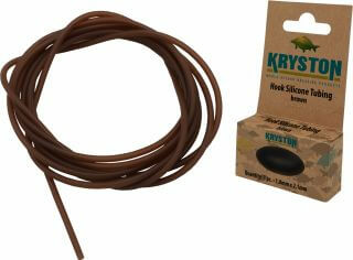 KRYSTON Hook Silicone Tubing 0,8mm x 1,9mm / brown / weed / silt