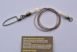 CLIMAX CULT CATFISH Waller Braided Spinleader geflochten 80cm 0,50mm - 50kg Spinnvorfach