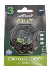ANGEBOT! CLIMAX CULT CARP Lead Core leader All Purposes WEED 3 Stück 90cm 35lb