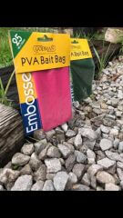 GODMAN PVA Coloured Embossed Bait Bags Größe S WeedyGreen 25 Stück