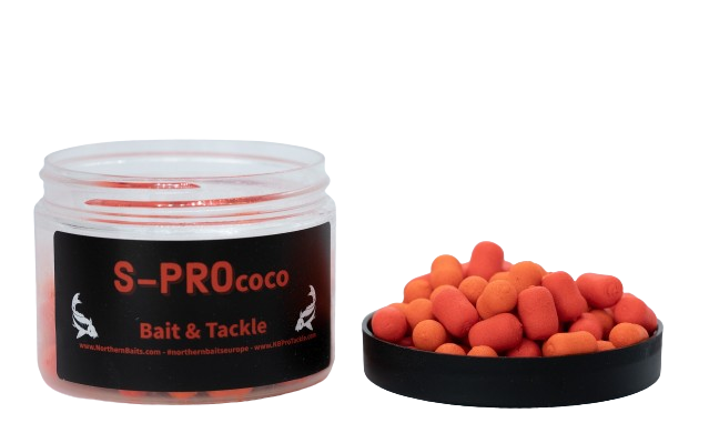 NORTHERN BAITS Wafters S-PROcoco Mini Hookbait 90g 10mm Orange/Pink Mix