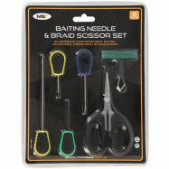 NGT Baiting Needle Braid Scissors Set Knotentester Vorfachschere