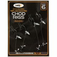 NGT CHOD RIG Micro Barb 15Lb Größe 6 & 8 wählbar / enthält 4x fertiges Vorfach