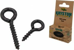 KRYSTON Bait Screw Metall 15mm black, 10pc