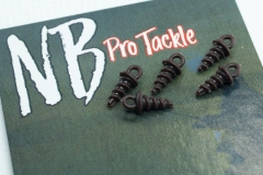 NB PRO TACKLE Plastic Bait Screw Brown 12mm 10 St.