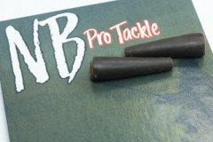 NB PRO TACKLE Safety Tail Rubbers - Camo Brown 10 St.