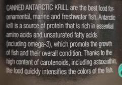 CANNED Antarctic Krill 425g Dose voll Krill für Stickmix