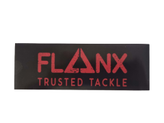 FLANX TRUSTED TACKLE Aufkleber rot / schwarz 147x51mm 1 Stück