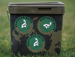 NORTHERN BAITS Aufkleber Logo grün, rund 95mm NB Pro Tackle